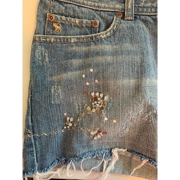 VTG abercromie & fitch woman’s jean skirt size 10 - Picture 3 of 7